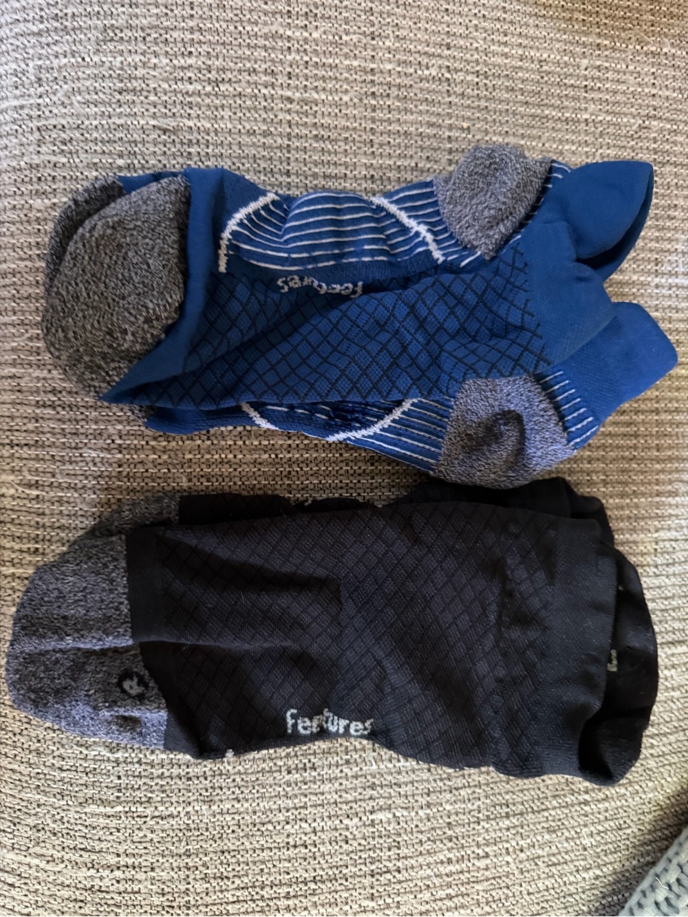 Low-Cut Athletic Socks - Pack of 2 (Blue & Black)